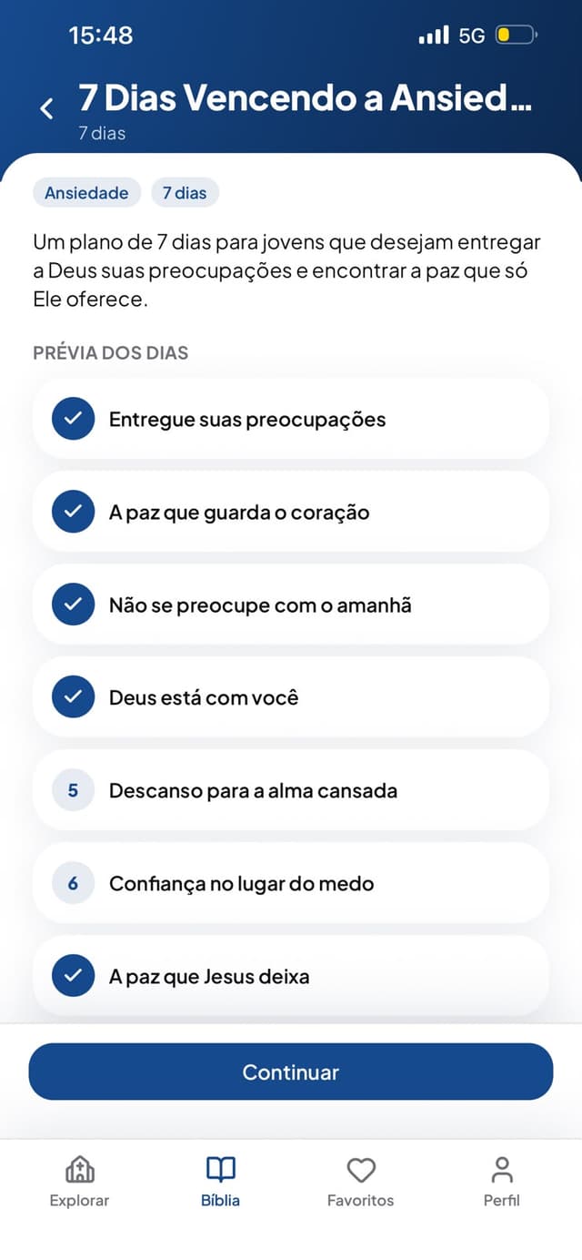 Devocional de 7 dias no Sanctuo